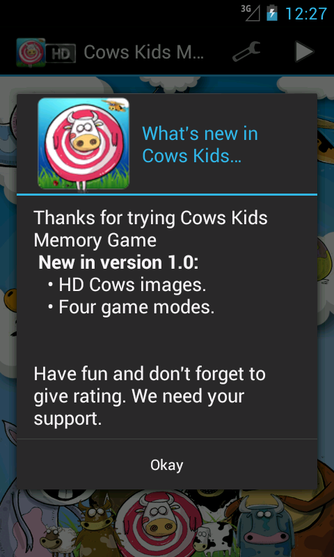 Cows Kids Memory (Free)截图1