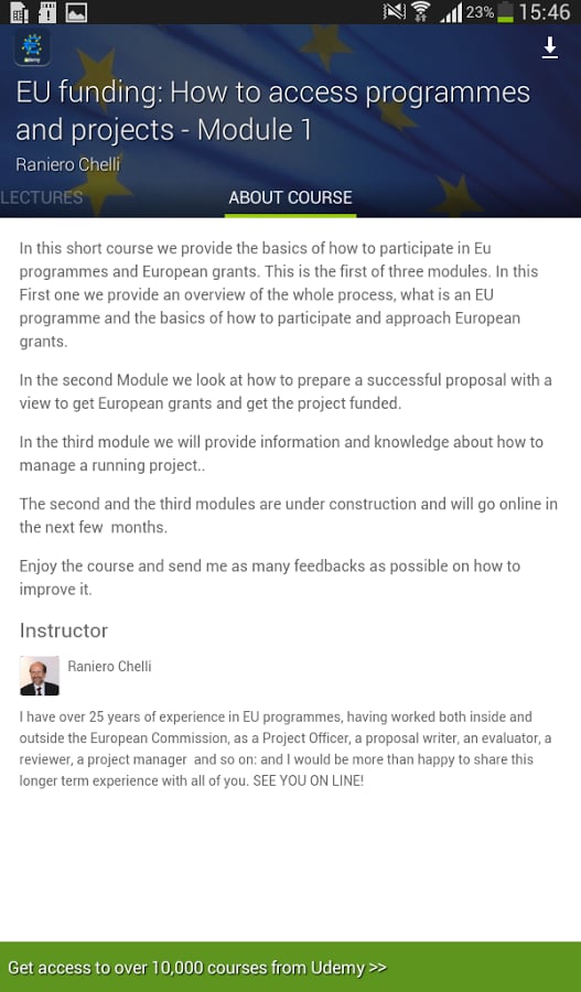 EU funding Course截图3