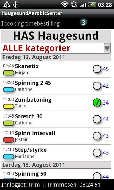 Haugesund Aerobic Senter截图3