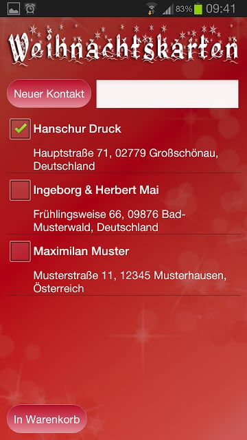 Weihnachtsgru&szlig; als Postkarte截图1