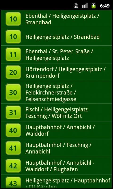 Fahrplan Klagenfurt截图2