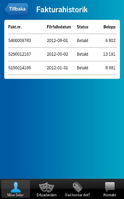 Vattenfall Mina Sidor截图4