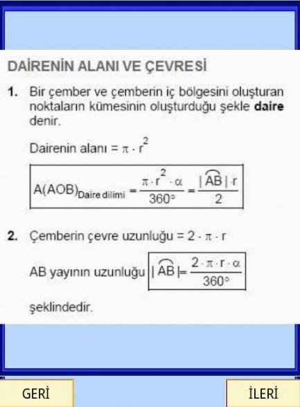 Geometri Form&uuml;lleri &Ccedil;ember YGS截图3