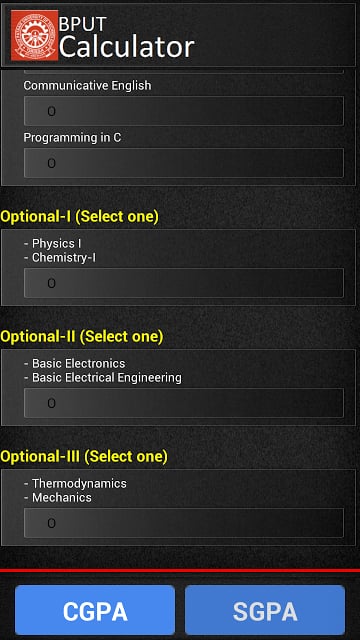 BPUT Calculator截图3