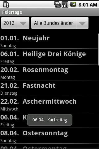 Feiertage截图2