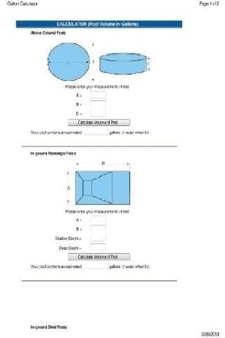 Pool Calculator截图2