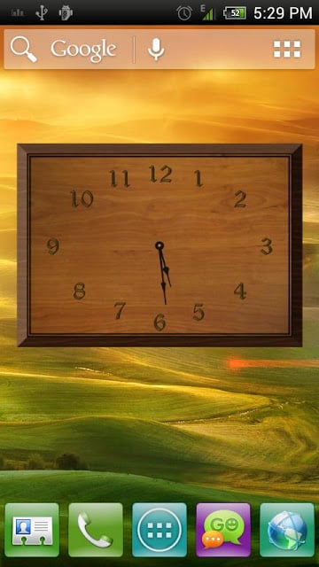 Analog Clock - Wood Theme 1截图6