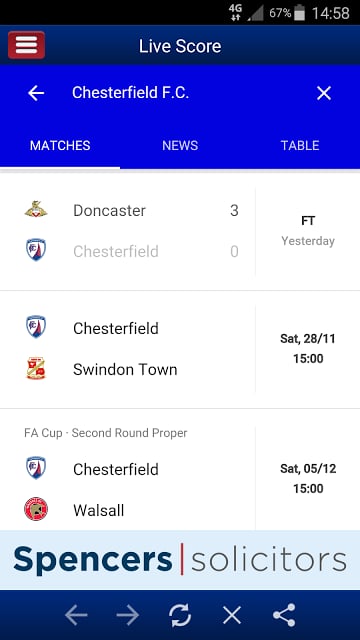 Chesterfield FC Partner App截图1