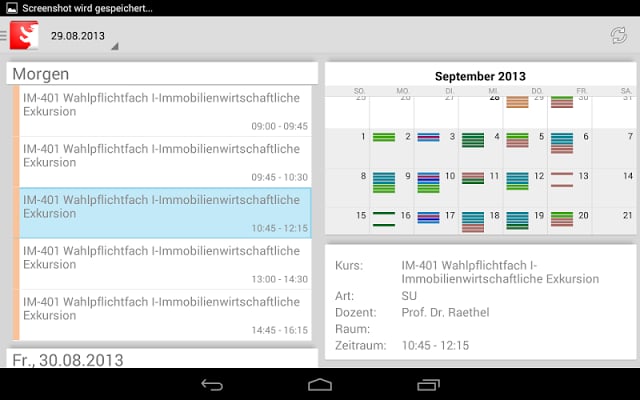 HWR Berlin Stundenplan FBII截图4