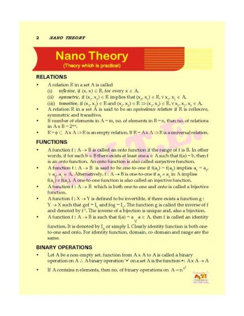 AVTE CLASSXII MATHS NANOTHEORY截图1