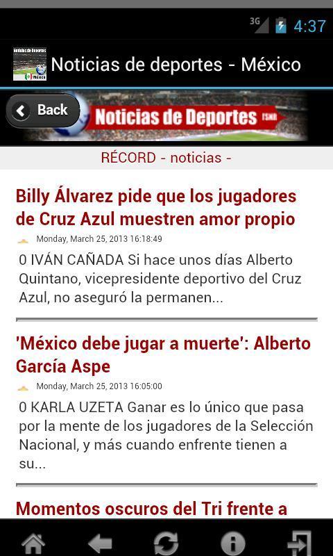 Noticias de deportes - México截图2