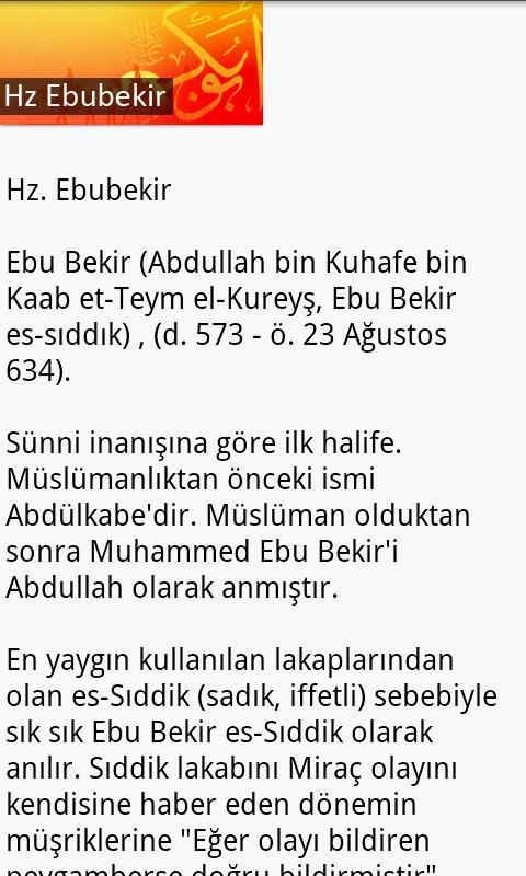 Hz Ebubekir - Android截图2