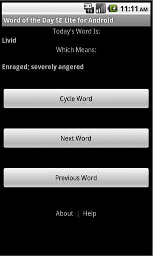 Word of the Day SE Lite for Android截图3