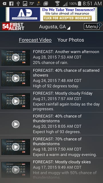 WFXG First Alert Weather截图3