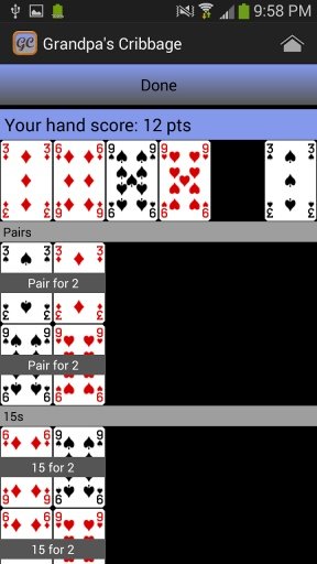 Grandpa's Cribbage Free截图1