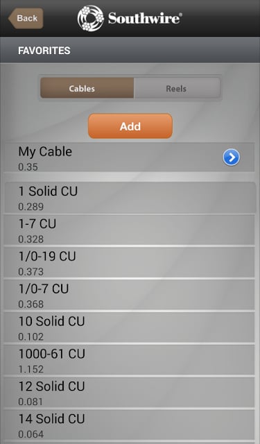 Southwire Partial Reel Calc截图2