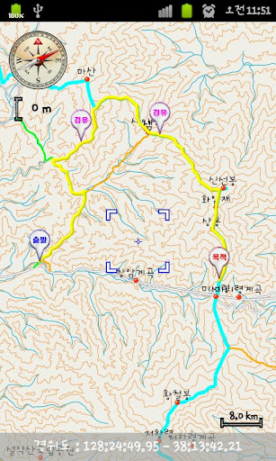 e산경표 전국 등산지도截图2