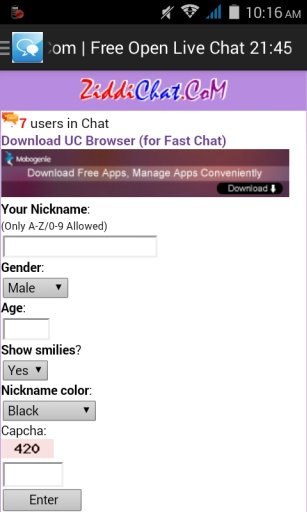 Ziddi Chat Free Open Chat LIVE截图3