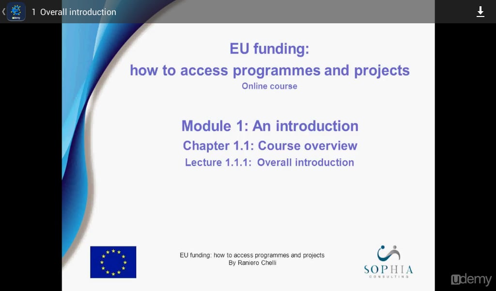 EU funding Course截图8