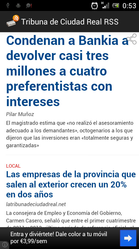 Tribuna de Ciudad Real RSS截图4