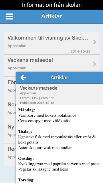 Skola24 MobilApp截图1