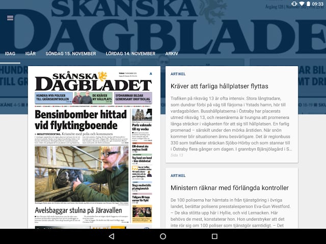 Sk&aring;nskan e-tidning截图7