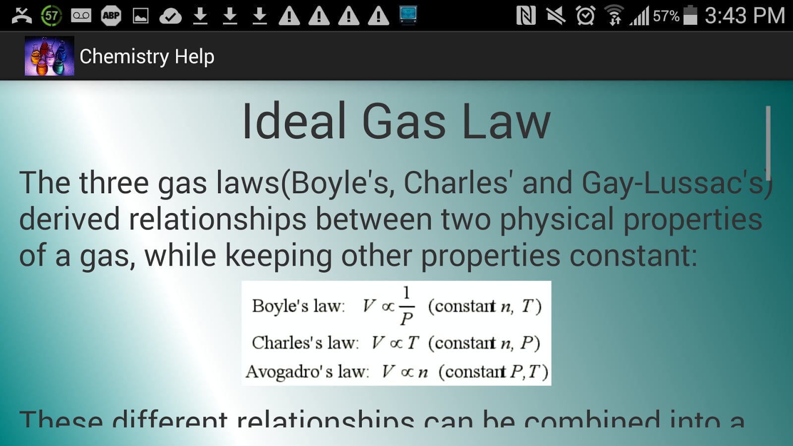 Chemistry Help: Gas Laws截图2