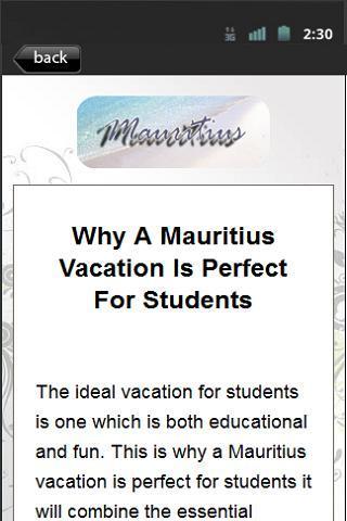 Mauritius Vacation Tips截图3