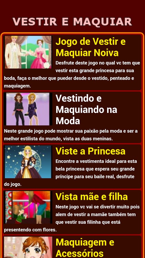 Jogos de vestir e maquiar截图1