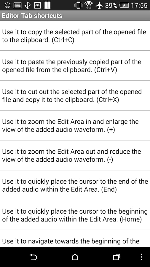 Keyboard Shortcuts AVS M...截图4