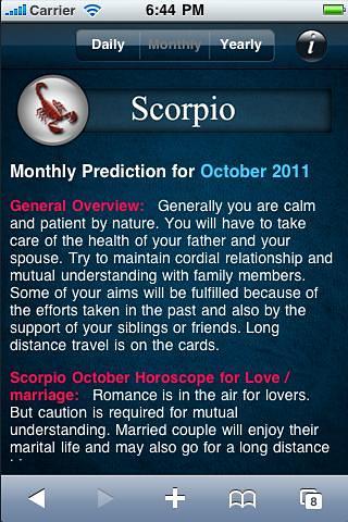 Scorpio Horoscope截图2