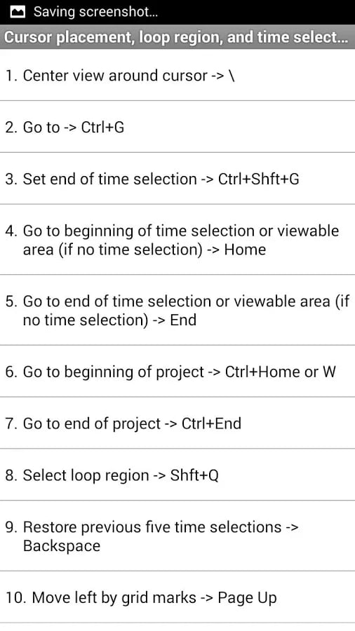 Shortcuts Sony Vegas Pro截图11