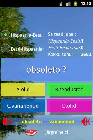 Estonian Spanish Trainer 2600w截图3