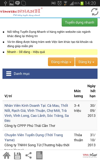 Tuyển Dụng - Tuyen Dung Nhanh截图2