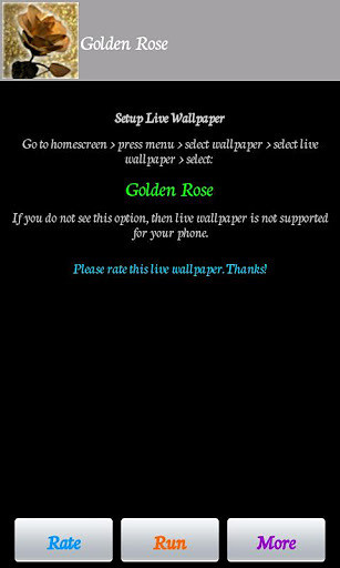 Golden Rose Wallpaper截图2