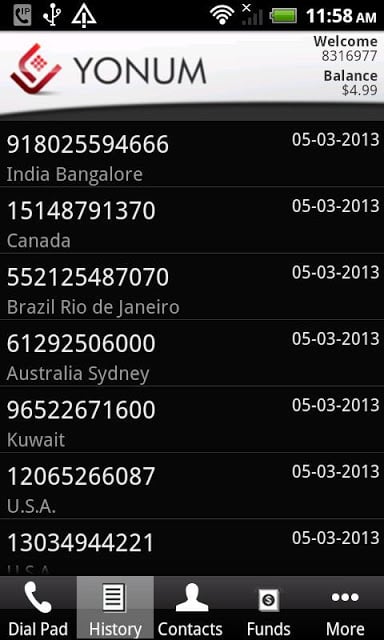 yonum - voip dialer截图3