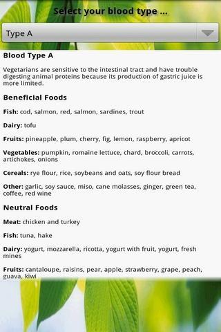 Blood Type Diet截图3