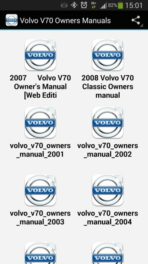 Volvo V70 Owners Manuals截图1