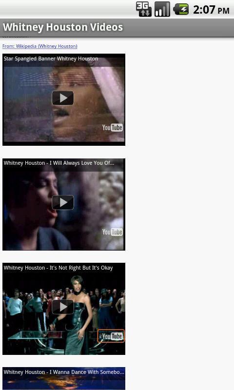 Whitney Houston Videos截图1