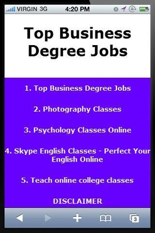 Top Business Degree Jobs截图1