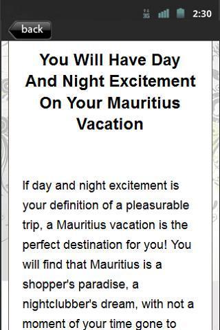 Mauritius Vacation Tips截图2