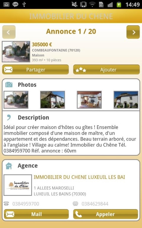 IMMOBILIER DU CHENE截图2