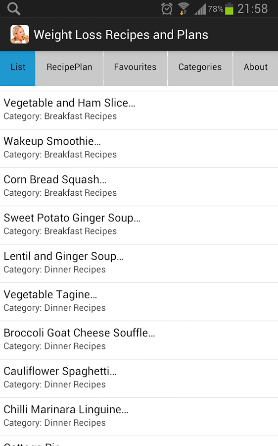 Weight Loss Recipes & Plans截图3