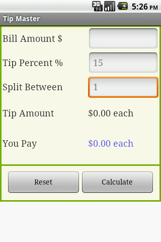 Simple Tip Calculator截图1