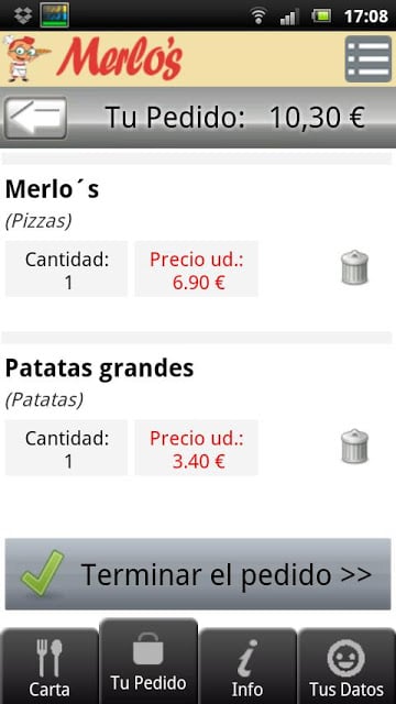 Pizzer&iacute;a Merlo's截图4