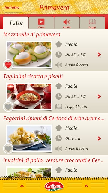 Galbani Le Ricette di Casa Mia截图8