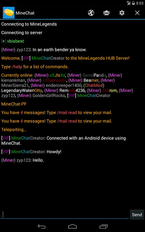 MineChat Lite截图3