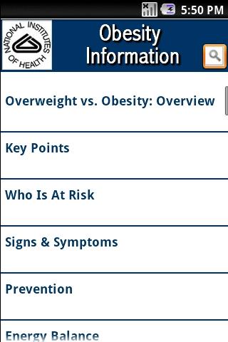 NIH: Obesity Information截图1