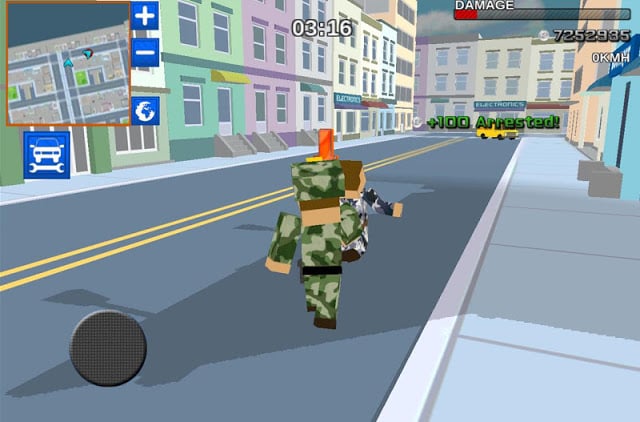 Blocky Army City Rush Racer截图1