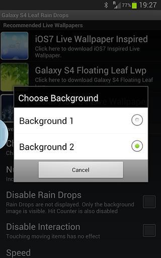 Galaxy S4 Leaf Rain Drops截图4